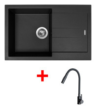 Sinks AMANDA 780 Pureblack + ELASTA...